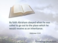 Hebrews 11:8